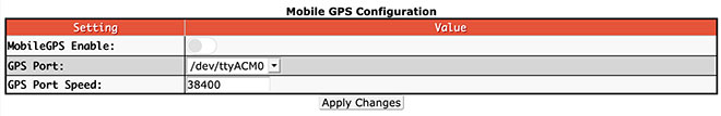 Additional configuration settings - Mobile GPS Configuration Additional configuration settings - Mobile GPS Configuraiton